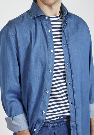 рубашка джинсовая Brunello Cucinelli MR6830627