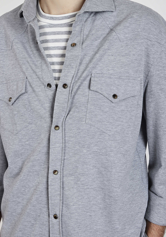 Brunello Cucinelli рубашка трикотажная M0T636666