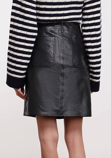 юбка кожаная Max Mara Weekend DRY