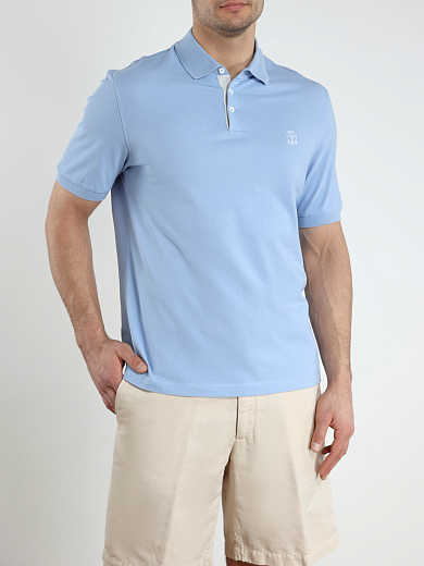 поло футболка Brunello Cucinelli ME8548765