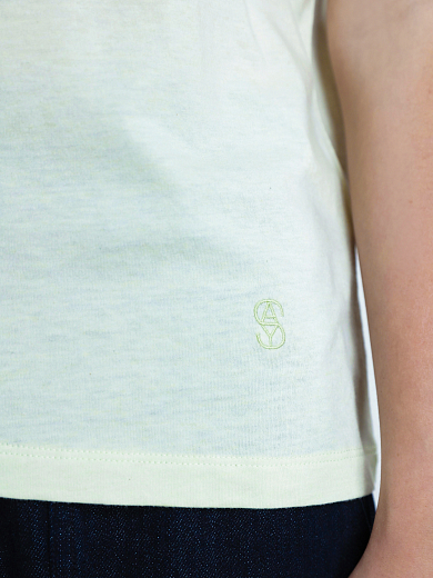 футболка Yves Salomon 24EFH50158B10W