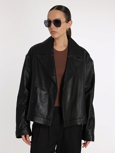 куртка кожаная LOULOU STUDIO KAIPAN